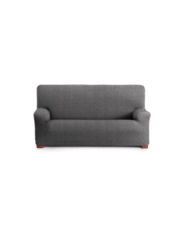 Housse de canapé 3 places extensible gris foncé 180 - 260 cm