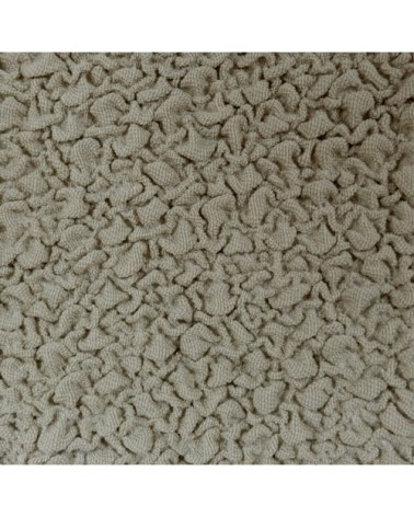 Housse de canapé en L droite b/c taupe 250 - 360 cm