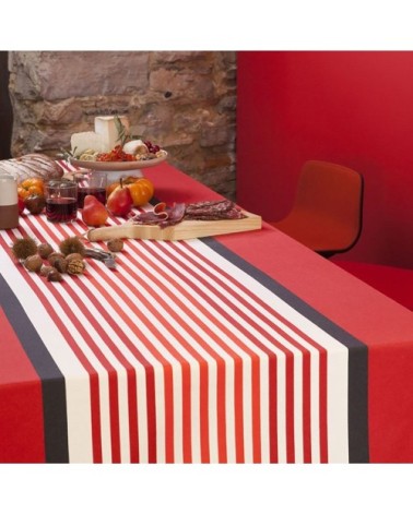 Nappe coton Rouge 180x180 cm