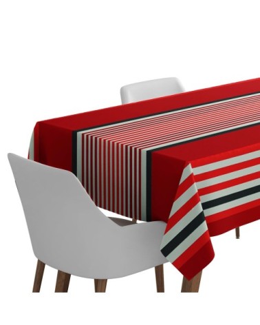 Nappe coton Rouge 180x180 cm