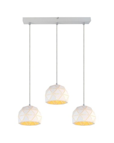 Suspension en métal blanc