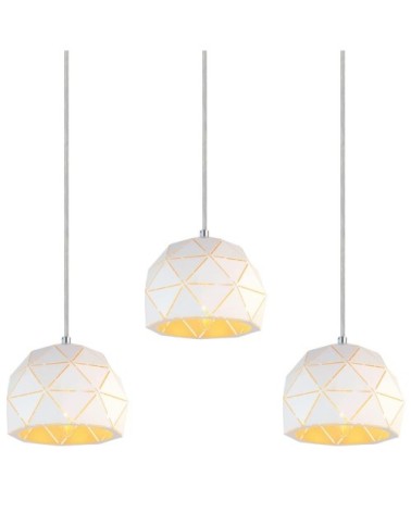 Suspension en métal blanc