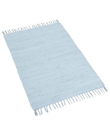 Tapis réversible en coton - tissé à la main - Bleu Claire 120x180