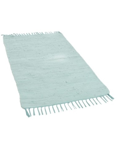 Tapis réversible en coton - tissé à la main - Menthe 90x160