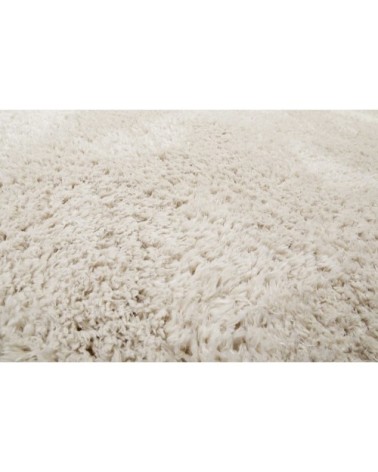 Tapis uni blanc beige  100% de matière recyclée 120x170