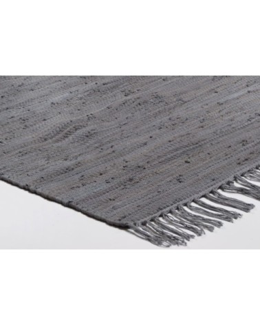 Tapis réversible en coton - tissé à la main - Anthracite 160x230