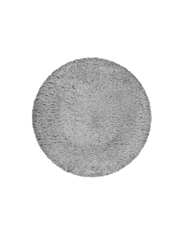 Tapis rond uni gris issu à 100% de matière recyclée 200 rd.