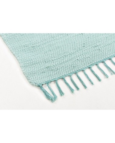 Tapis réversible en coton - tissé à la main - Menthe 40x60