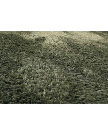 Tapis de couloir uni vert olive 100% de matière recyclée 80x400