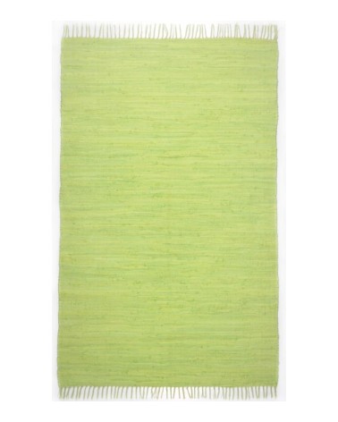 Tapis réversible en coton - tissé à la main - Vert 120x180