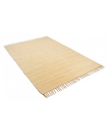 Tapis réversible en coton - tissé à la main - naturel 120x180