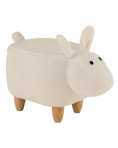 Pouf enfant mouton en tissu beige