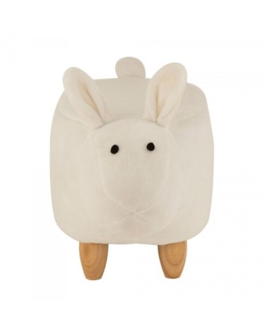 Pouf enfant mouton en tissu beige