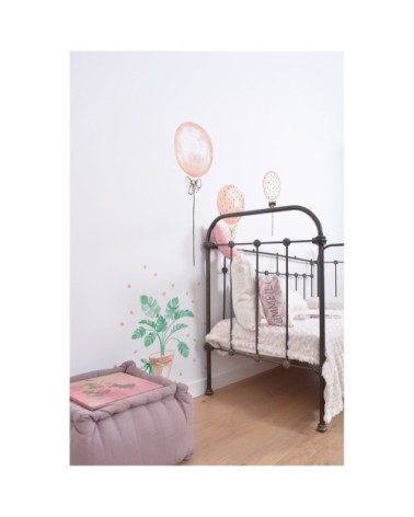 Stickers ballons en Vinyle mat Rose