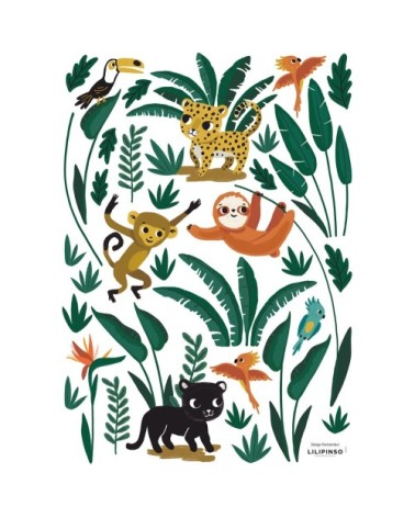 Stickers animaux en Vinyle mat Vert