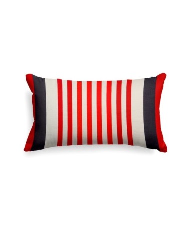 Housse de coussin coton Rouge 25x45 cm