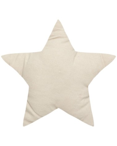 Coussin enfant étoile motifs métallisés Beige 40x40