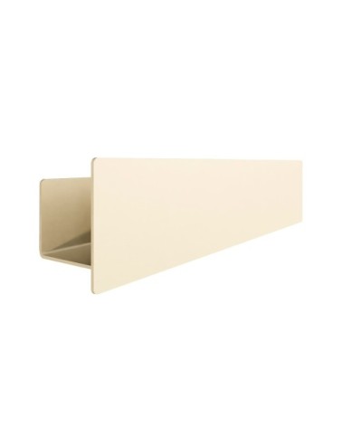 Porte savon en métal beige, 50x11 cm