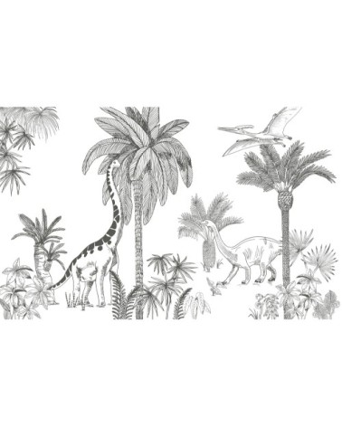 Décorl Jurrasic en Papier Gris 4m x 2,48 m