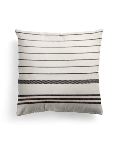 Housse de coussin coton et lin Blanc 40x40 cm