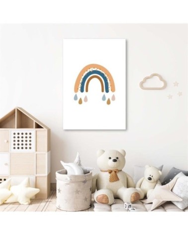 Tableau enfant rainbow weather multicolore 40x50