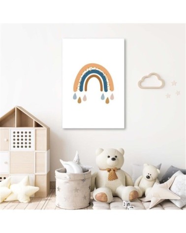 Tableau enfant rainbow weather multicolore 70x100