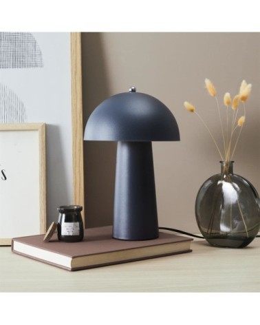 Lampe à poser champignon gris