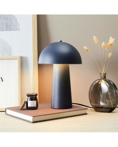Lampe à poser champignon gris