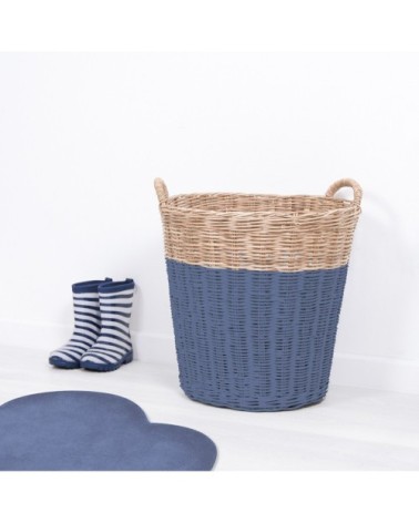 Tapis nuage en Coton Bleu marine