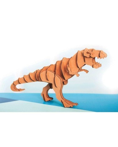 Maquette de tyrannosaure en carton 10 x 7 x 2 cm