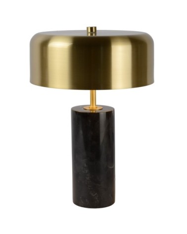 Lampe de table en marble noir
