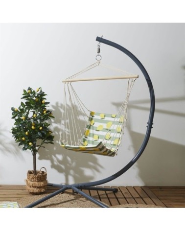 Chaise suspendue citrons pour balancelle