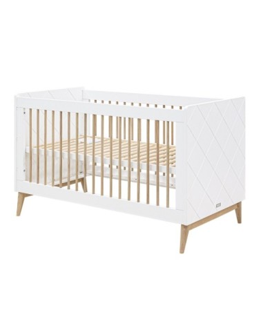 Lit évolutif 70x140 blanc chêne