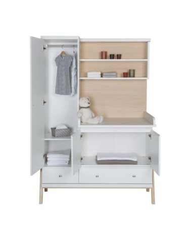 Armoire plan blanc bois