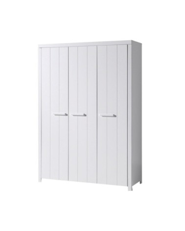 Armoire 3 portes blanc