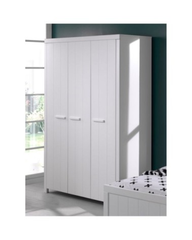 Armoire 3 portes blanc
