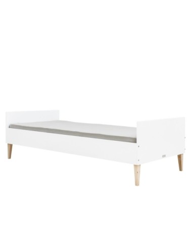 Lit 90x200 blanc naturel naturel