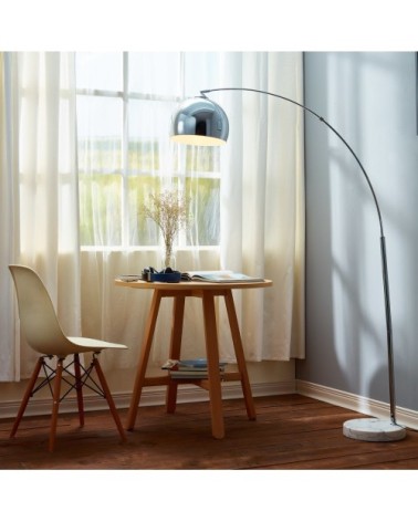 Lampadaire arco, Chromé, 170cm