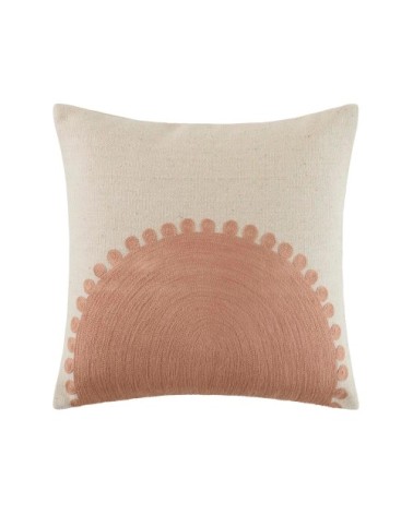 Housse de coussin 40x40 cm Naturel et terracotta