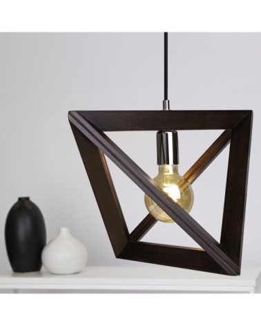 Suspension en bois noir