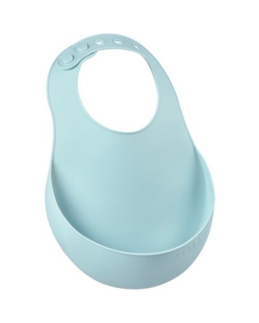 Bavoir silicone récupérateur réglable vert