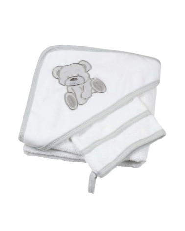 Set de bain bébé  Blanc Éponge