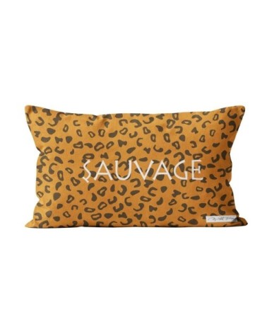 Housse de coussin orange 32x50cm