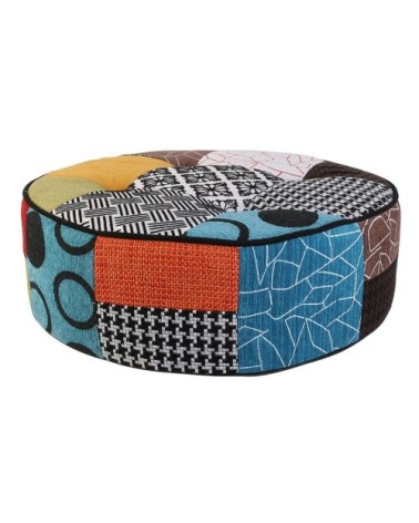 Pouf rond patchwork D50cm