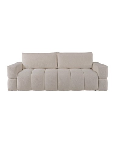 Canapé convertible 3 places beige