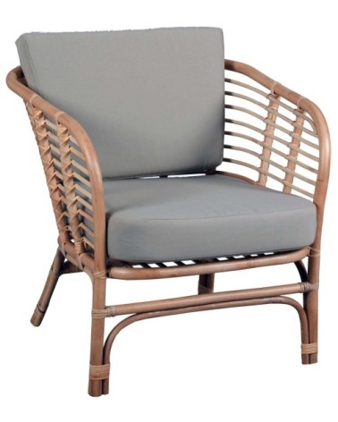 Salon 4 pièces en rotin naturel natuna