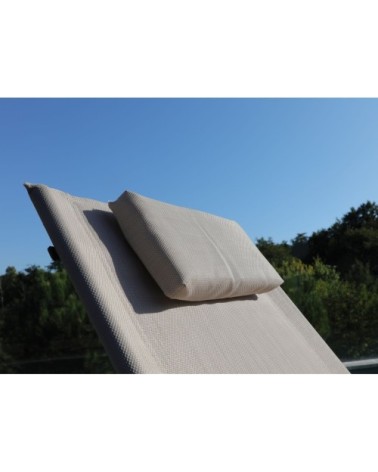 Lit de jardin suspendu en toile