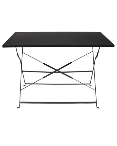 Table de jardin pliante palerme  110 x 70 cm noir
