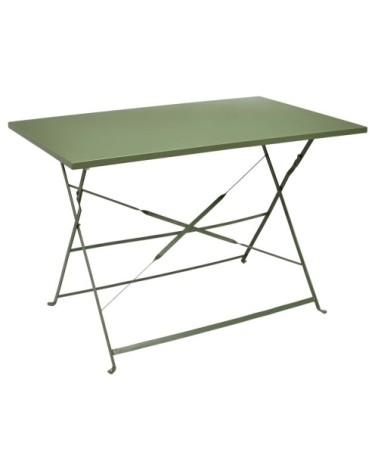 Table de jardin pliante palerme  110 x 70 cm vert kaki