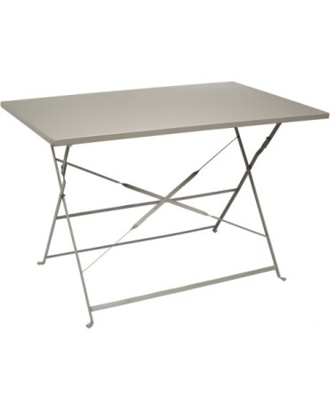 Table de jardin pliante palerme  110 x 70 cm taupe